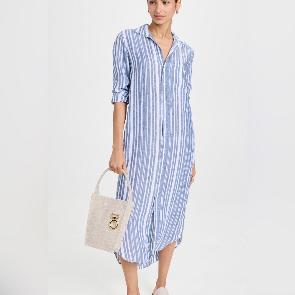 Frank & Eileen Blue and White Striped Midi Dress Reasonable offers considered!